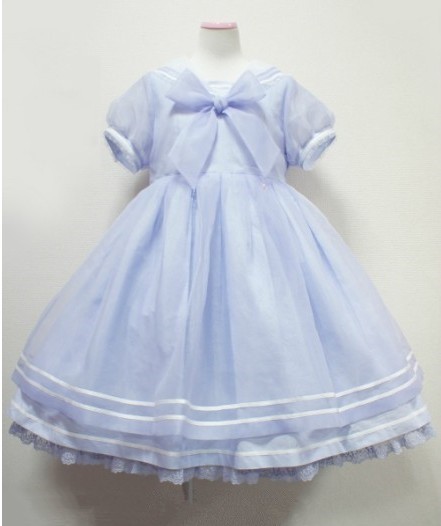 セーラーワンピース　ロリータワンピース　海軍風セーラー服　蝶結びドレス　Lolita AP 5色選択