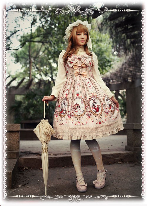 シンデレラ　ロリータワンピース　Lolita　JSK　可愛い蝶結び　高品質　豪華