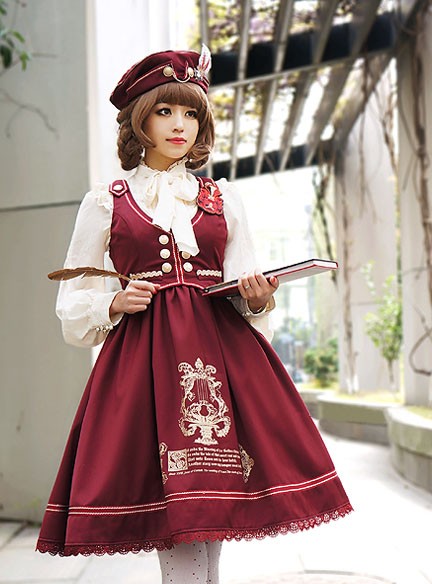 最新品?学院風制服　ベストワンピース　萌えコスプレ衣装 Lolita　JSK　高品質　豪華