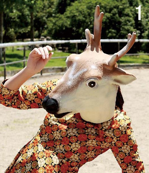イタズラマスク　動物風マスク　パーティー 動物仮面?マスクアニマルマスク ダークホース 馬マスク かぶりもの グッズ 馬書