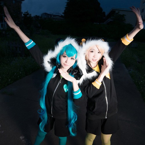 VOCALOID クノイチでも恋がしたい風 初音ミク/MIKU　鏡音リン/RIN　コスプレ衣装