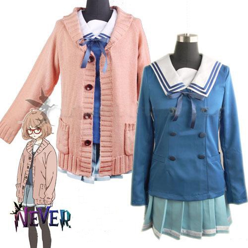 人気商品再入荷　アニメ　境界の彼方 栗山未来 （くりやま みらい） セーター  メリヤス　カーディガン　コスプレ衣装　日常可能　