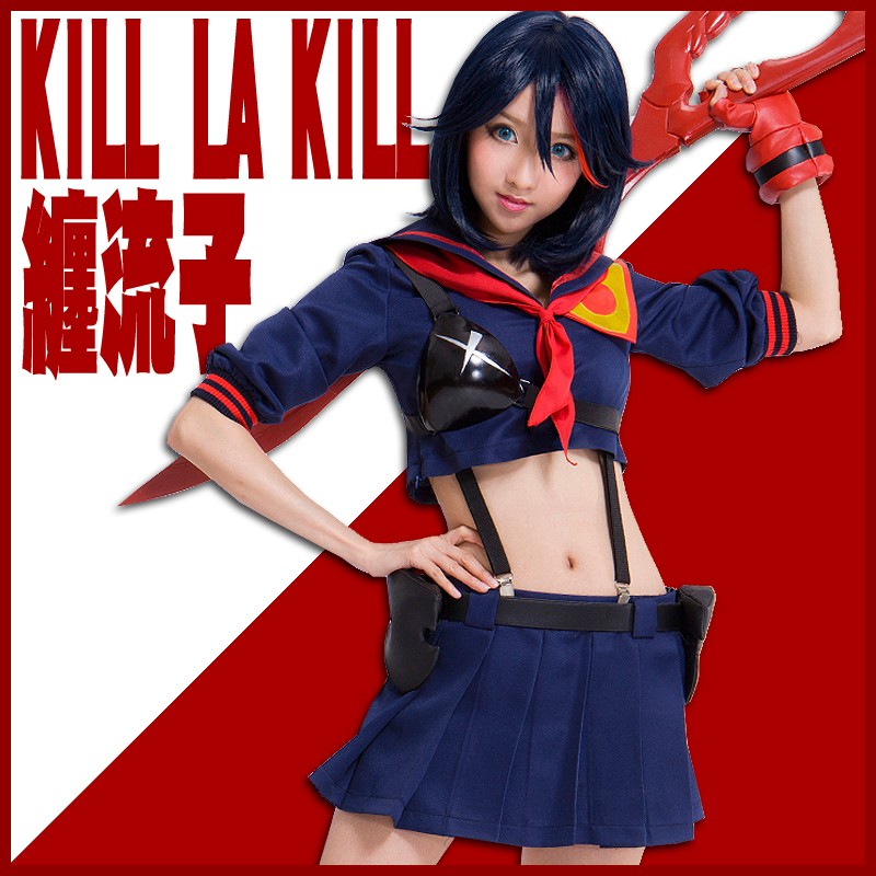 十月新番 コスプレアニメ キルラキル風(KILL la KILL)　纏 流子（まとい りゅうこ）風　コスプレ衣装 /コスチューム