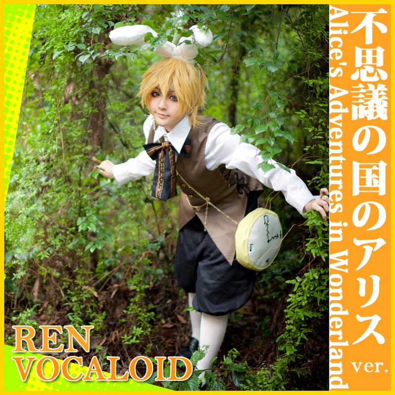 VOCALOIDV家 初音ミク 不思議の国のアリス Alice in Musicland 鏡音レン  コスプレ衣装