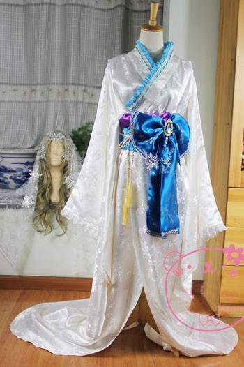 コスプレ衣装　妖狐×僕SS  雪小路野ばら 和服 雪女先祖帰り