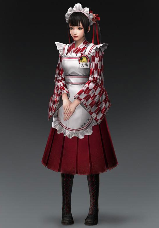真?三國無双7（しん?さんごくむそう） 大喬 メイド服 DLC　コスプレ衣装