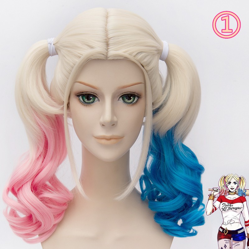 Suicide Squad Harley Quinn スーサイド?スクワッド ハーリーン?F?クインゼル / ハーレイ?クイン コスプレウィッグ ロリータ?ウィッグ