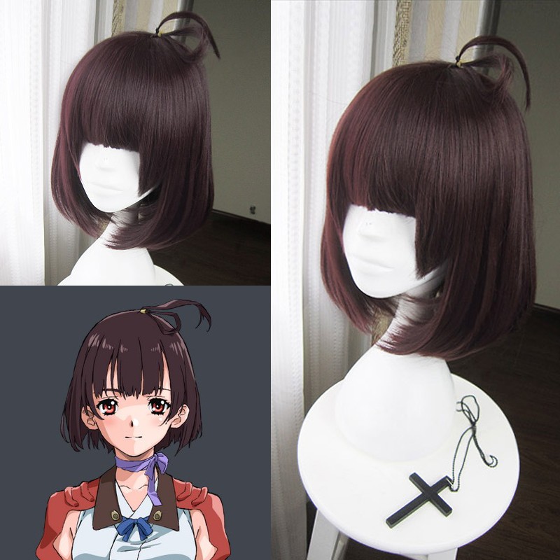 甲鉄城のカバネリ 無名 むめい コスプレウィッグ 戦術服版