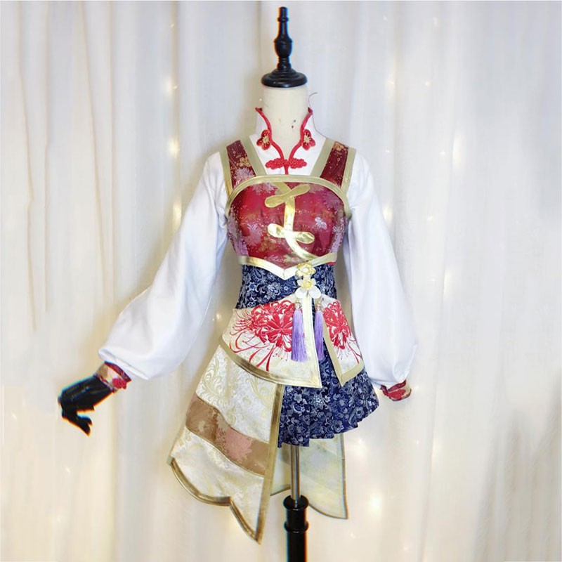 真・三國無双4　大喬　コスプレ衣装　スカート菊　オーダーメイド