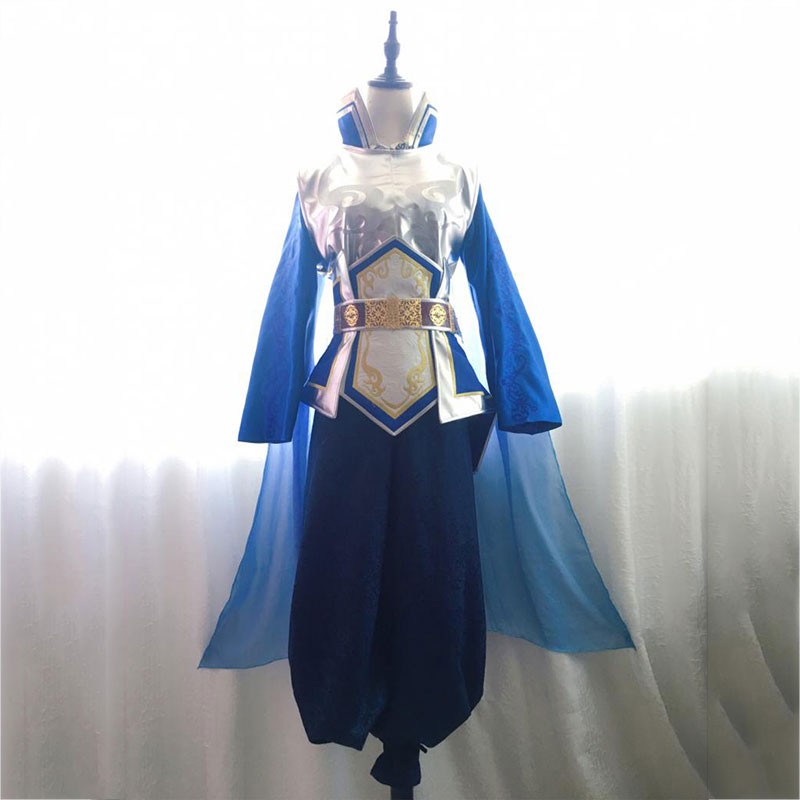 真・三國無双8　夏侯覇　コスプレ衣装　青　オーダーメイド