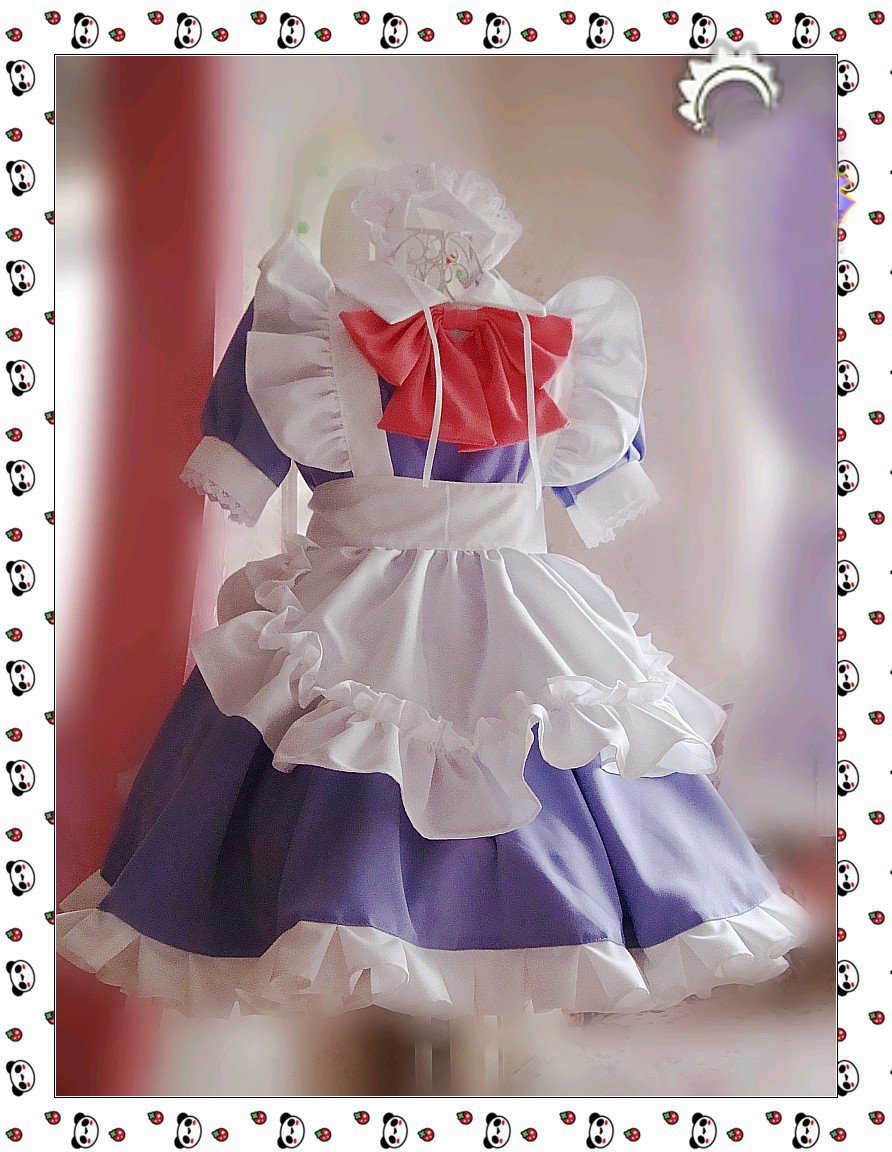 コスプレ メイド服 可愛い蝶結び メイド コスプレ衣装 コスチューム