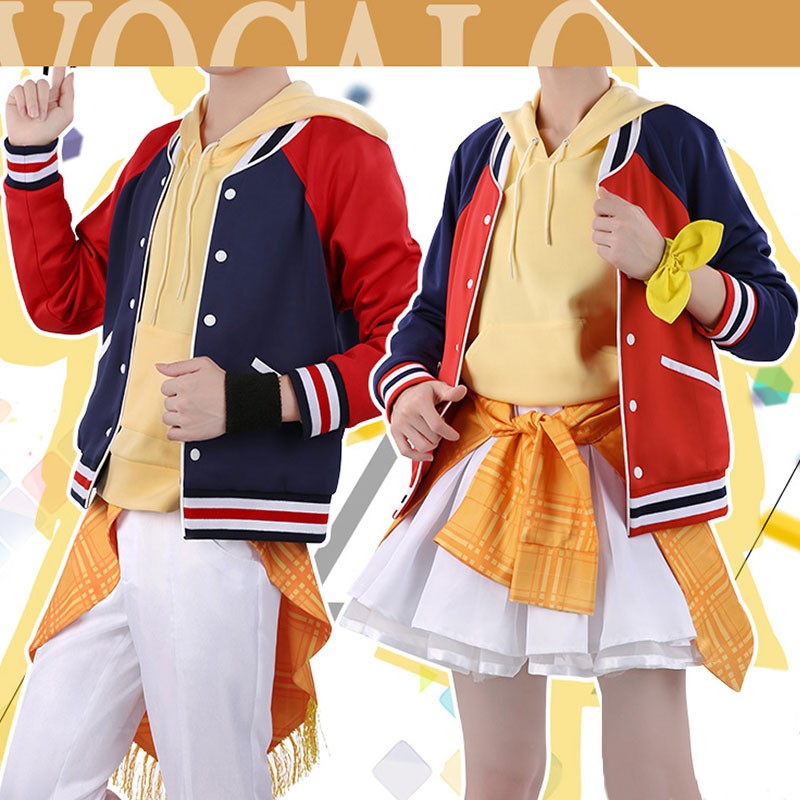 VOCALOID ボーカロイド　鏡音リン Rin　鏡音レン　Len　日常　スカート　コスプレ衣装