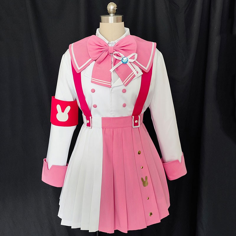 【おすすめ】にじさんじ　月ノ美兎　コスプレ　コスプレ衣装　コスチューム　ホワイトとピンク