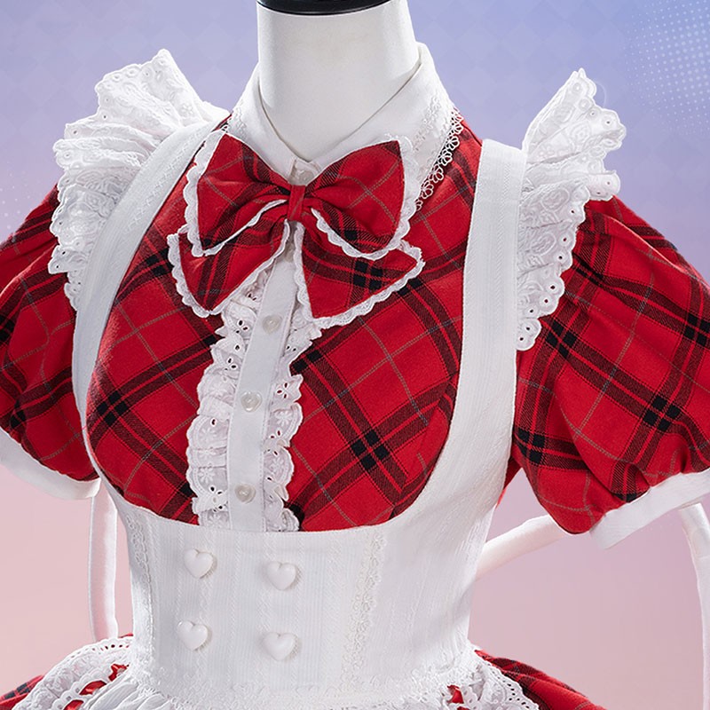 【おすすめ】しゅごキャラ! 日奈森あむ ひなもりあむ 日奈森亜夢 コスプレ衣装 撮影 制服 スカート 赤白 コスチューム かわいい