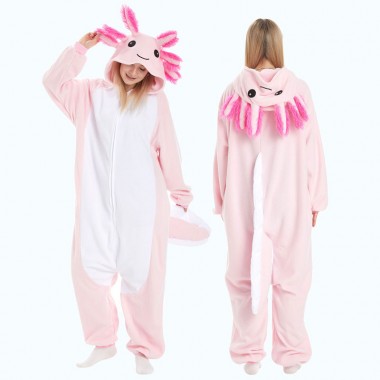 ピンクサラマンダー 着ぐるみ パジャマ  大人用 動物 アニマル コスチューム 仮装 ハロウィン かわいい 可愛い