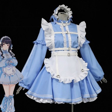 アイドルマスターシャイニーカラーズ 黛冬優子 まゆずみふゆこ コスプレ衣装 メイド服 撮影 ロリータ コスチューム