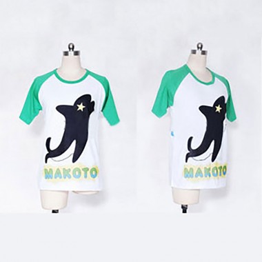 free!　橘真琴（たちばな まこと）　コスチューム　Ｔシャツ　夏服　日常可　私服
