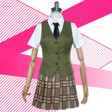 citrus蓝原芽衣 コスプレ衣装 ティーシャツ　ベスト　プリーツスカート