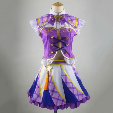 アイカツフレンズ！紫吹蘭　コスプレ衣装　ミニ丈　仮装　こすぷれ　コスチューム