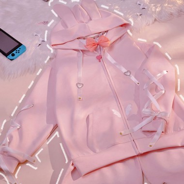 NEEDY GIRL OVERDOSE　にーでぃがーるおーばーどーず　超絶最かわてんしちゃん　コスプレ衣装　ピンク色　パーカー　カワイイ風