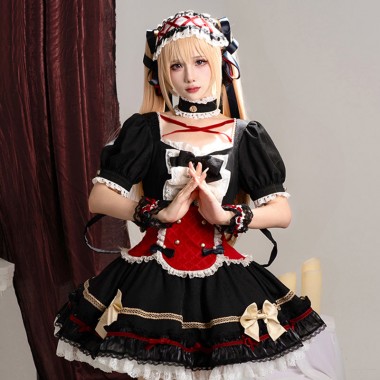 死に逝く君、館に芽吹く憎悪　美亜　コスプレ衣装　ロリータ　ゴスロリ　かわいい　仮装　コスチューム