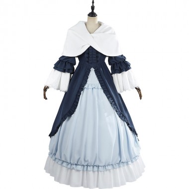 ゴシック　ヴィクトリカ　コスプレ衣装　青いドレス　かわいい　コスチューム　変装