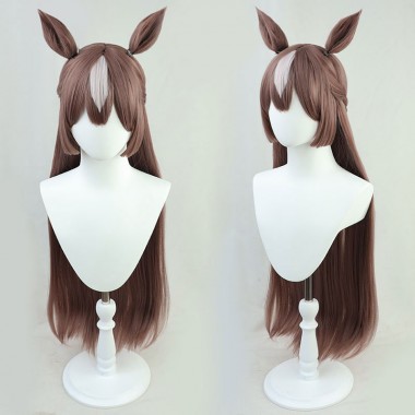 ウマ娘 プリティーダービー サトノダイヤモンド コスプレかつら オーダーメイド 三つ編み かわいい