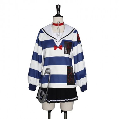 HUNDREDLINE-最終防衛学園- 飴宮怠美 あめみやだるみ コスプレ衣装 普段着 制服 スカート コスチューム