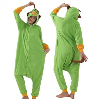 ポケットモンスターシリーズ  サルノリ Grookey コスプレ衣装  着ぐるみ パジャマ(部屋着)