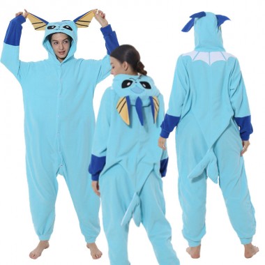 ポケットモンスターシリーズ  シャワーズ Vaporeon コスプレ衣装 着ぐるみ パジャマ(部屋着) コスチューム