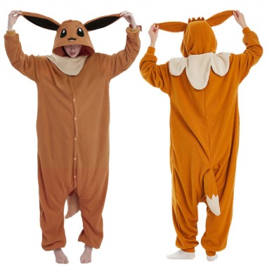 ポケットモンスターシリーズ  イーブイ Eevee コスプレ衣装  着ぐるみ パジャマ(部屋着) コスチューム
