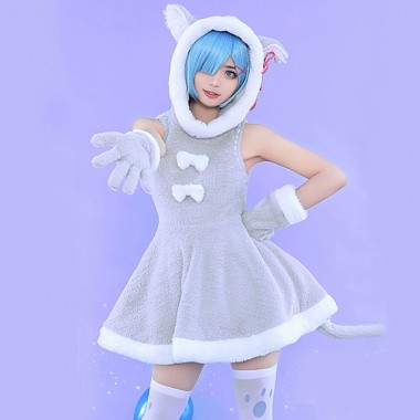 Re:Zero　Re:ゼロから始める異世界生活　レム　Rem　コスチューム　ドール服　パック　猫　精霊　ふわふわ