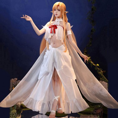 ソードアート・オンライン ALO（フェアリィ・ダンス編） アスナ(SAO) あすな 結城明日奈 ゆうきあすな  コスプレ衣装 コスチューム エルフ