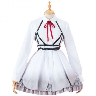 初音ミク　未来の歌姫　lolita　可愛い　コスチューム　シャツ＋ミニスカート　かっこいい