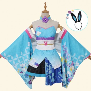 初音ミク Miku コスプレ衣装 きもの かわいい うさぎ郎 コスチューム