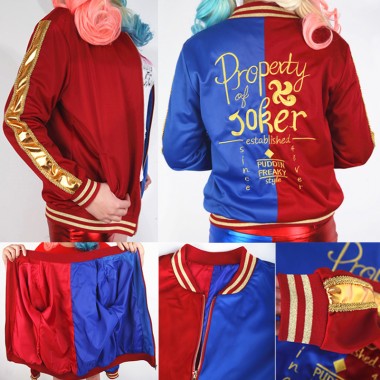 Suicide Squad (Movie) スーサイド・スクワッド Harley Quinn ハーリーン・F・クインゼル / ハーレイ?クイン 野球ユニフォーム コート コスプレ衣装