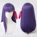 Fate/stay night　間桐桜　コスプレウイッグ　ミディアムヘア　ストレートヘア　紫髪　かつら