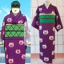 銀魂　土方十四郎　コスプレ衣装　女装　着物　浴衣　豚柄　コスチューム　仮装