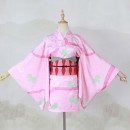 銀魂　猿飛あやめ　コスプレ衣装　浴衣　和装　着物　ピンク　かわいい　コスチューム　