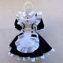 メイド服 スカート オーダーメイド 白黒 萌え萌え ハロウィン コスチューム 大きなリボン 姫様 変装 コスプレ