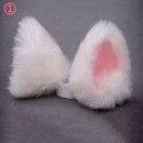 メイドパーツ　髪飾り　猫耳　ふわふわ　可愛い　ヘアピン　立体　アクセ　コスプレ道具