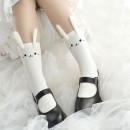 メイドパーツ 兎　可愛い コスプレ　lolita ソックス 兎耳　日常　ベルベット