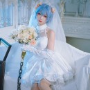 EVA 新世紀エヴァンゲリオン 綾波レイ　コスプレ　花嫁　レース　純白礼装　　