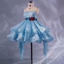 新世紀エヴァンゲリオン　アスカ　コスプレ衣装　ドレス　派手　水色　コスチューム　撮影　仮装