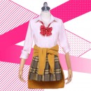 citrus蓝原柚子 コスプレ衣装　ティーシャツ　プリーツスカート　蝶ネクタイ