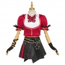 プロジェクトセカイ　望月穂波　コスプレ衣装　制服風　Leo/need　アイドル　カワイイ風　赤黒