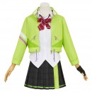 プロジェクトセカイ　日野森志歩　コスプレ衣装　Leo/need　アイドル風　コスチューム　みどり色　制服