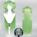 千恋＊万花　ムラサメ　ウイッグ　コスプレ用　緑色　ロングヘア　かつら