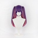 2.5次元の誘惑　ミリエラ　橘美花莉　ウイッグ　コスプレ　紫色　ツインテール　混色　ロングヘア