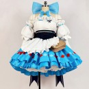 アークナイツ 純燼エイヤフィヤトラ コスプレ衣装 オーダーメイド スカート 超可愛い 制服 リボン結び 青い色